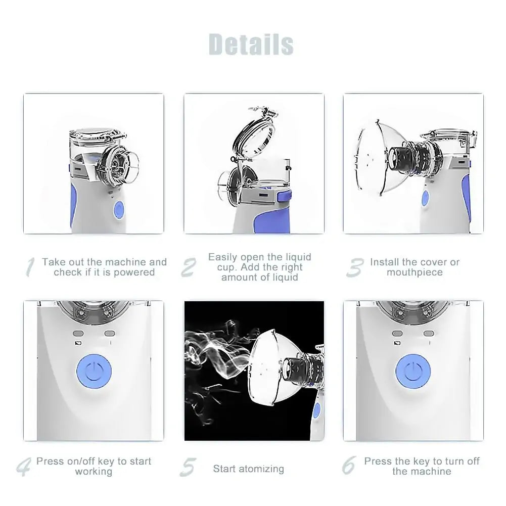 Portable Cool Mist Nebulizer for Easy Breathing Relief