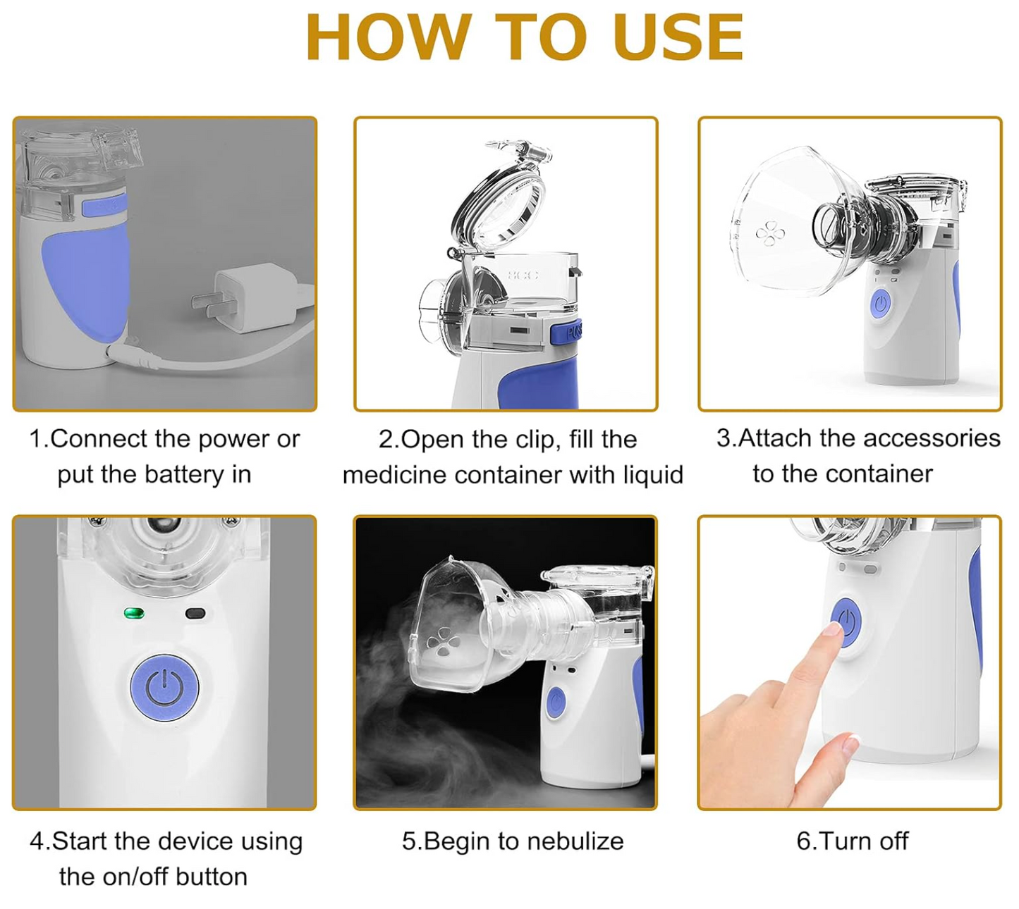 Portable Cool Mist Nebulizer for Easy Breathing Relief